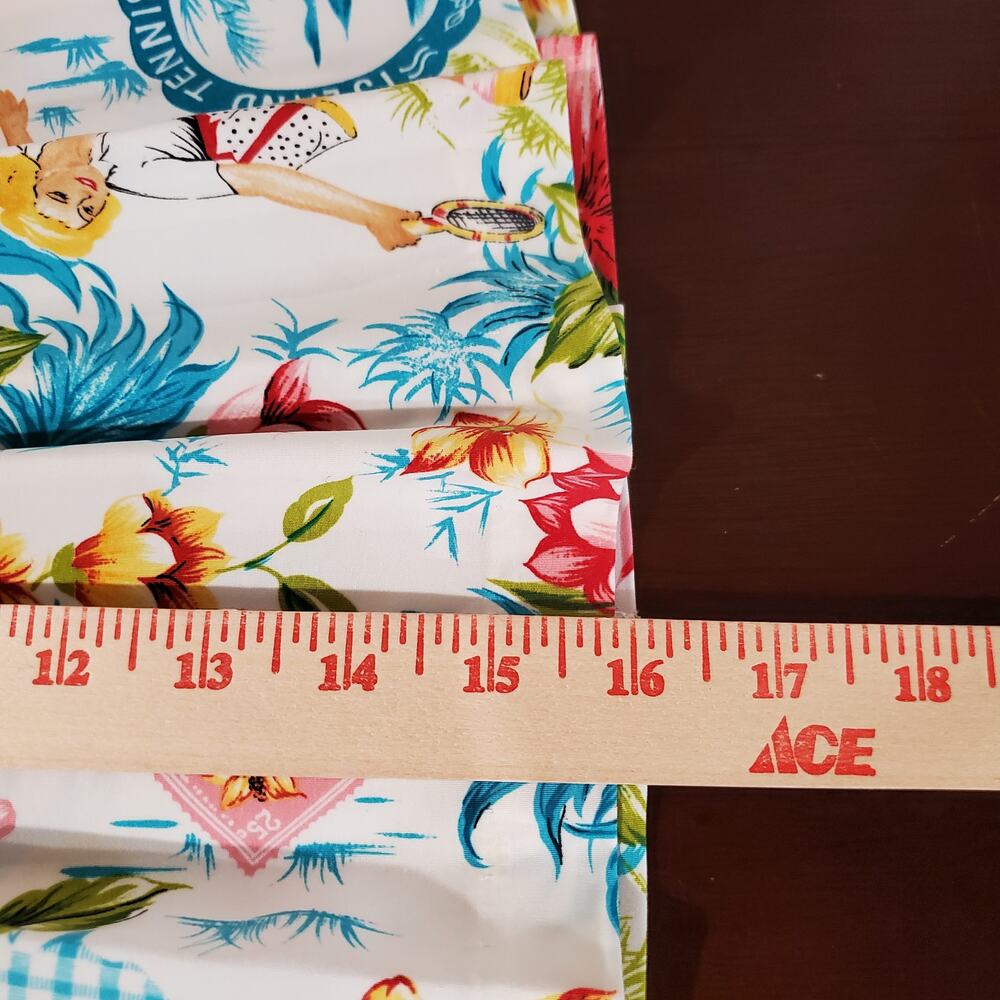 Vtg Tail Tropical Pop Art Hawaiian Pleated Tennis Skirt Size 12 USA Made Retro - Picture 12 of 12